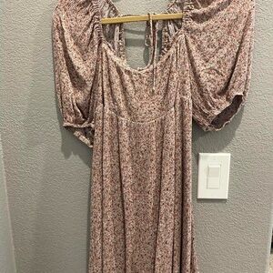 Floral Puff Sleeve Dress